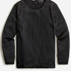 EUC jcrew long sleeve button back top in crepe size XL